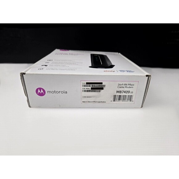 Motorola Cable Modem MB7420 16x4 686 Mbps DOCSIS 3.0 RNW916 Comcast Xfinity - Picture 16 of 16